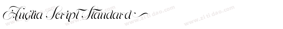 Anglia Script Standard字体转换